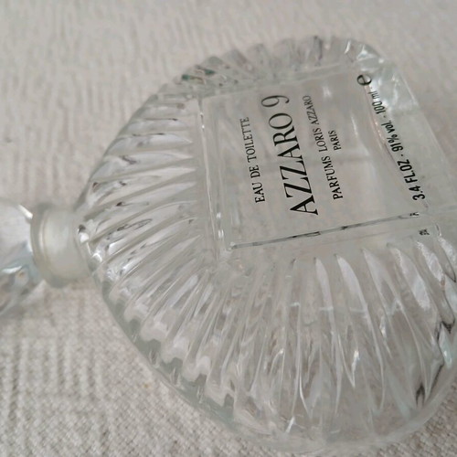 Azzaro 9 perfume bottle like new, vintage, empty 100 ml