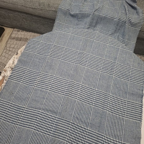 Orchestra Blue Houndstooth Scarf like new, 1.60m for boys 11-12 years
