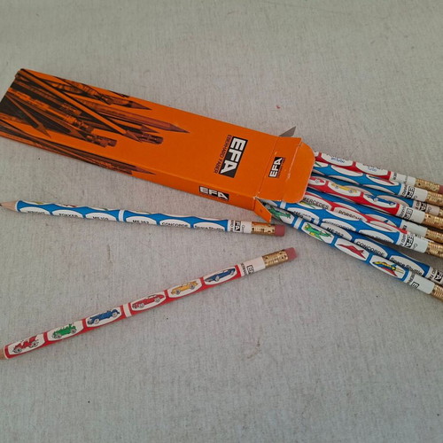 Faber Pencils New Set of 12 with Cars and Airplanes