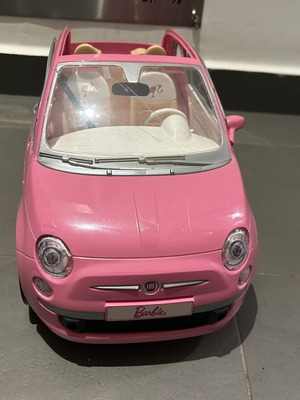 Barbie Fiat 500cc toy car like new