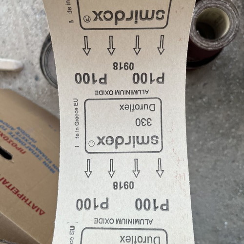 P100 Sandpaper like new, several meters roll