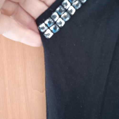 Leggings black used, soft viscose with pockets, size L