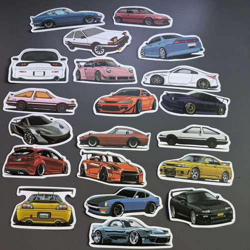 Super Cars Stickers with JDM, Drift and Tuning Designs
