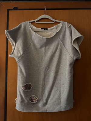 Sakis Rouvas sleeveless sweatshirt like new, gray, size M