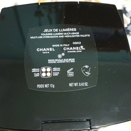 Chanel Jeux de Lumières eyeshadow and highlighter palette new