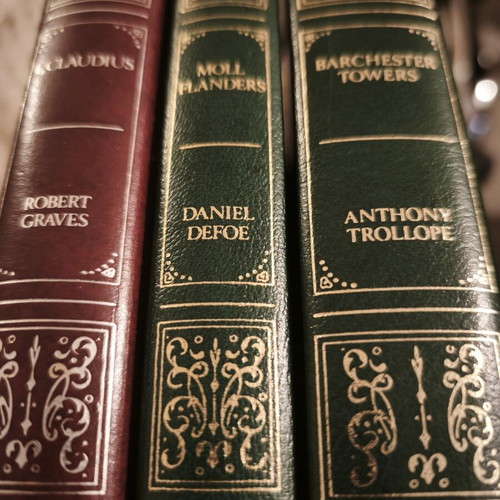 Set of 3 used leather-bound classic books by Guild Publishing London
