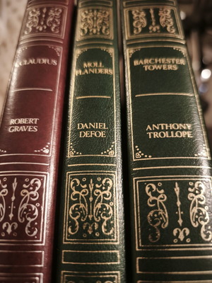 Set of 3 used leather-bound classic books by Guild Publishing London