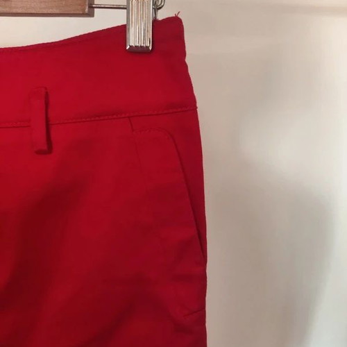 Sandro Ferrone Red Cotton Stretch Summer Skirt Size S Like New