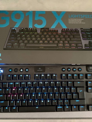 Logitech G915X wireless gaming keyboard like new