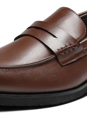 Bruno Marc men's loafers vegan leather size 46 brown