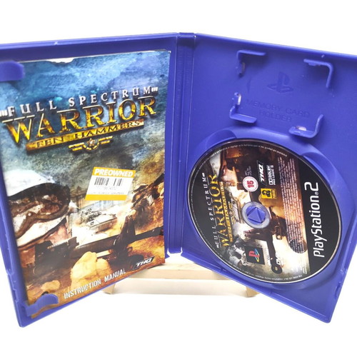 Full Spectrum Warrior Ten Hammers PlayStation 2 PS2 used complete and functional