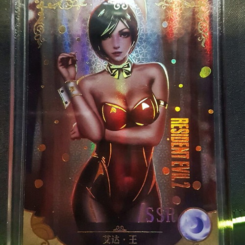 Ada Wong Resident Evil 2 Waifu Holo Card new