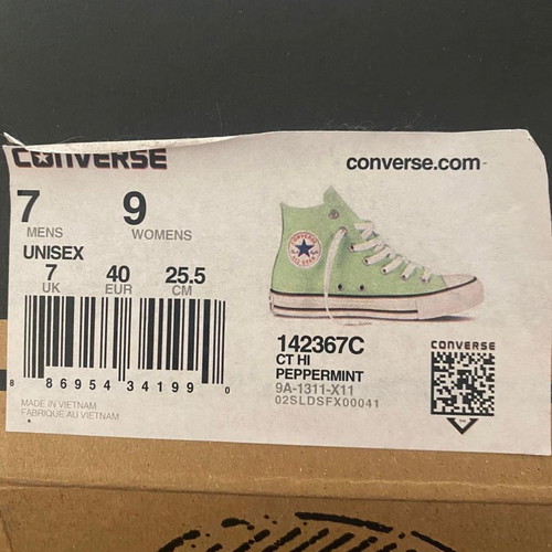 All Stars Converse Boots New Green Size 40