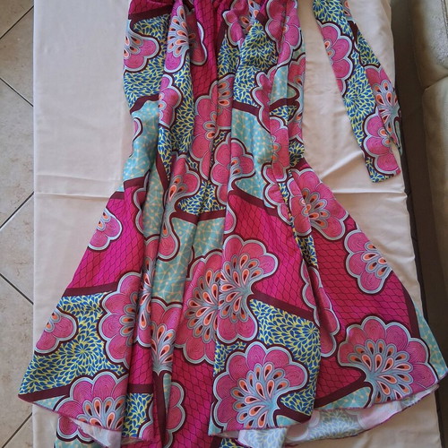Boho Maxi Skirt colorful high waist like new, summer floral pattern