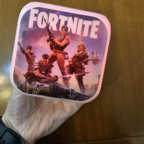 Fortnite digital alarm clock like new with color-changing LED lights