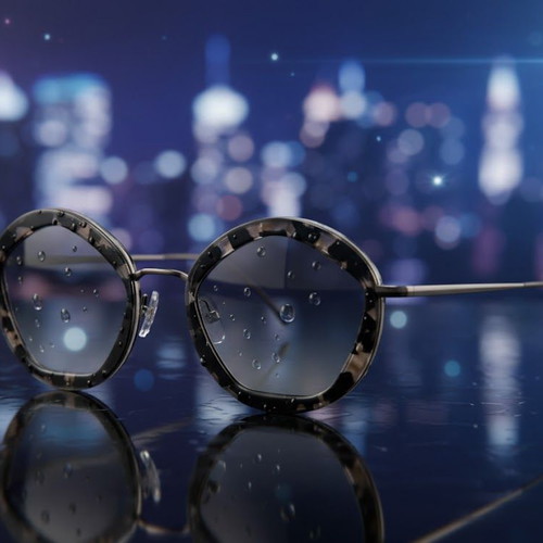 No Logo Sunglasses Italian Origin with Acetate Frame