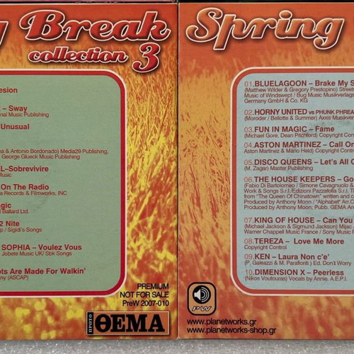 Spring Break 4 CD collections used