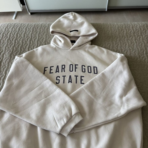 Fear Of God Essentials Hoodie Large, like new, white