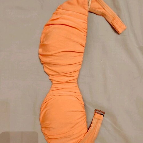 Strapless swimsuit H&M orange like new, size L