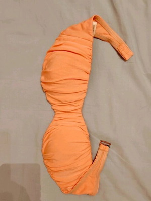 Strapless swimsuit H&M orange like new, size L