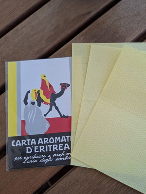 Carta Aromatica d'Eritrea aromatic paper, new