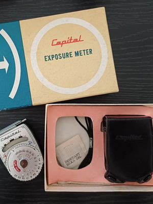Vintage Capital Selenium Exposure Meter 1970, complete and fully functional