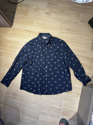 Marks & Spencer men's shirt 3XL like new, blue with flowers
