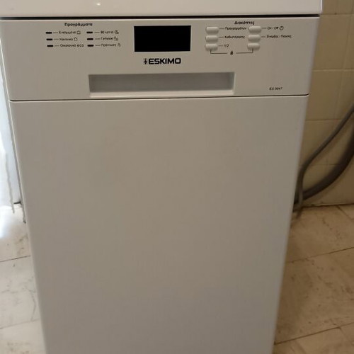 Eskimo dishwasher 45 cm, 9 place settings, 5 programs, A++