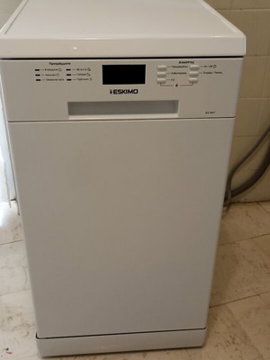 Eskimo dishwasher 45 cm, 9 place settings, 5 programs, A++