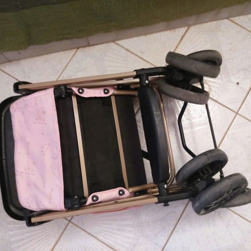 Chipolino April Rose Water baby stroller used, pink with gold details