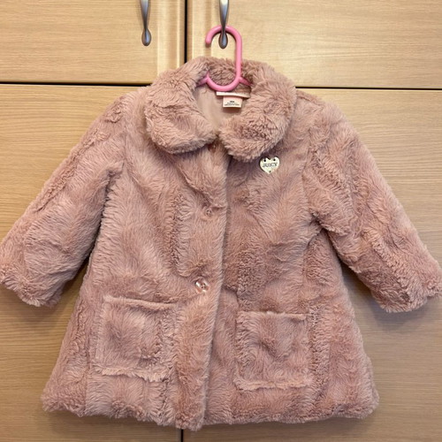 Juicy pink faux fur coat up to 18 months new