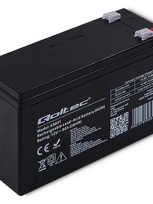 Qoltec 53031 AGM Battery 12V 9Ah new