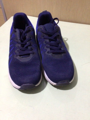 Athletic shoes used, size 40, blue, in good condition
