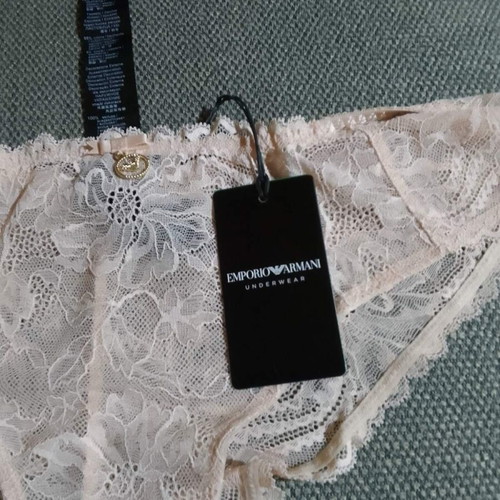 Emporio Armani women's underwear new, lace, nude XL