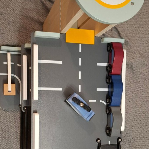 Wooden Parking Garage with 3 Levels kids concept like new