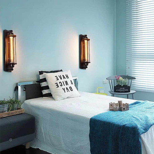 Industrial LED wall light with retro design and Edison bulb new