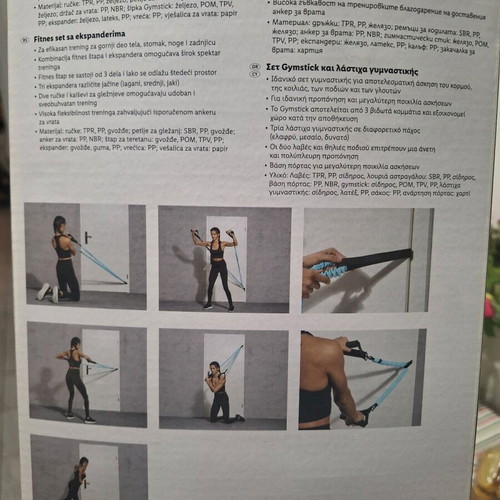 Resistance band training set CRIVIT like new