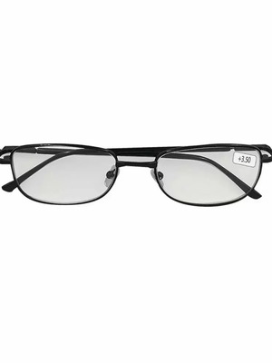 Presbyopia glasses 3.5 metal black new