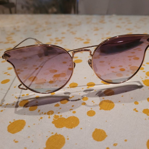 Compass sunglasses used, pink mirrored lenses