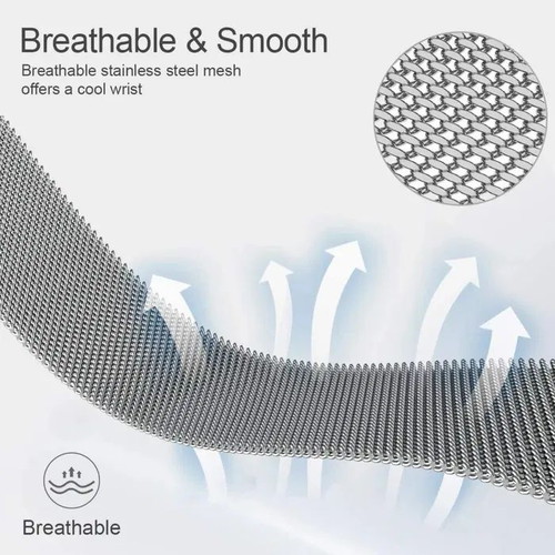 Metal Magnetic Milanese Loop Bands for Smartwatches, New