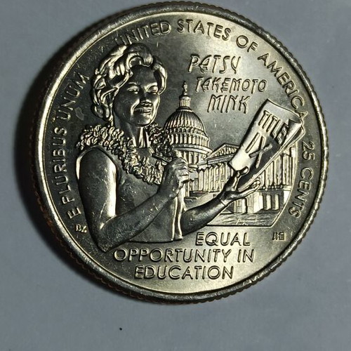 America 1/4 Dollar 2024P Uncirculated Bright Copper Nickel Coin