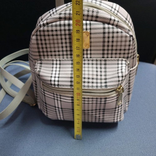 Small women's crossbody bag like new, gray and black