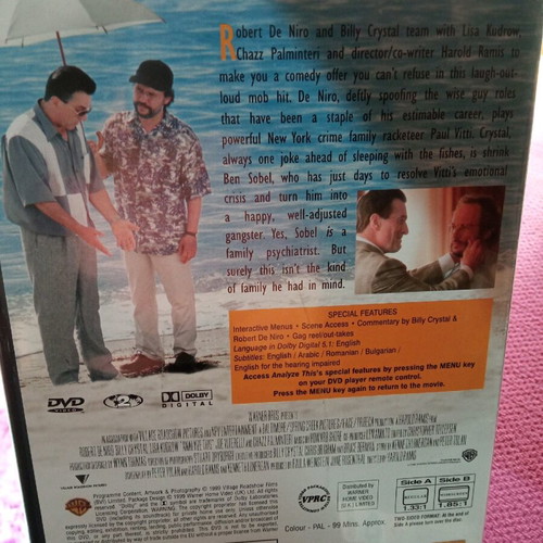Analyze This DVD like new, comedy adventure, subbed