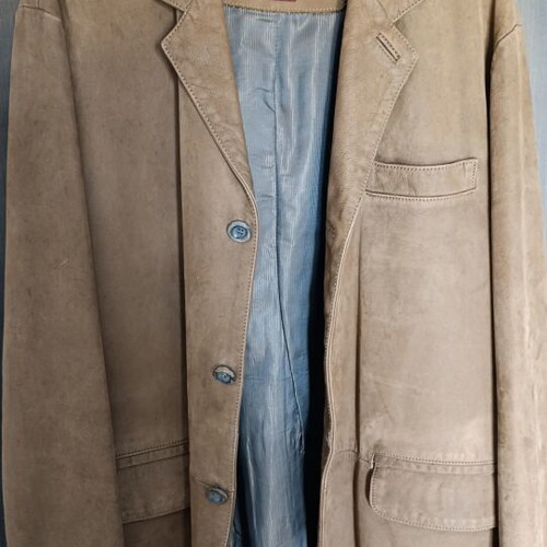 Marlboro Classics leather jacket beige XXL like new