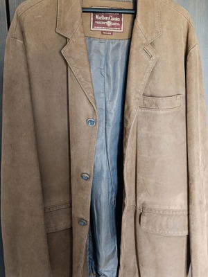 Marlboro Classics leather jacket beige XXL like new