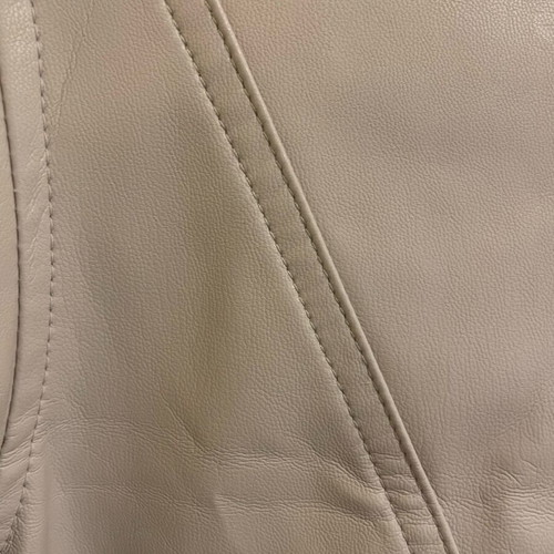 H&M women's beige leather dress like new