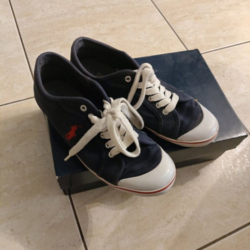 Polo Ralph Lauren fabric shoes like new, blue, size 39.5-40