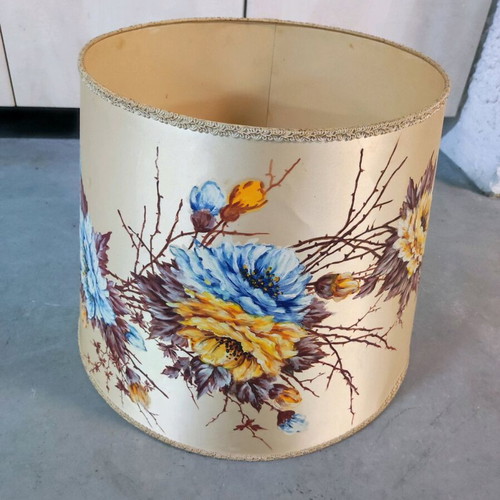 Lampshade used with vintage floral design