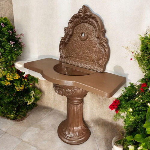 Garden Concrete Wall Fountain Astrea Brown new