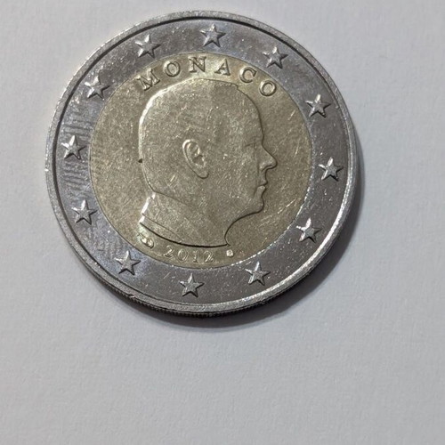 Collectible commemorative 2 euro coin Monaco 2012 like new